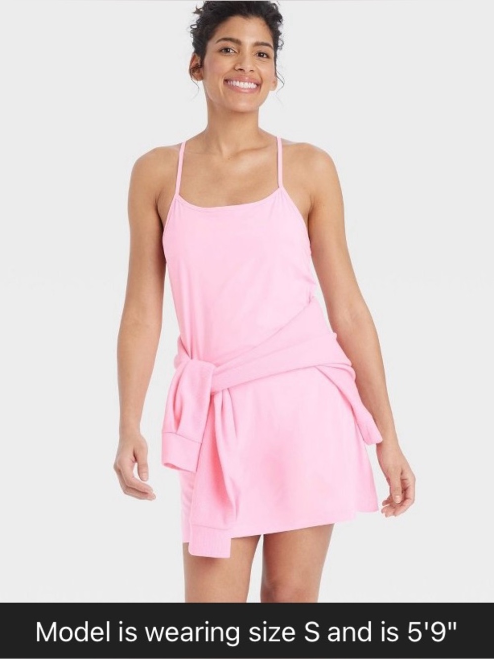 Size XL All in Motion Pink Flex Athletic Dress Built-In Shorts UPF 50+ Picklebal